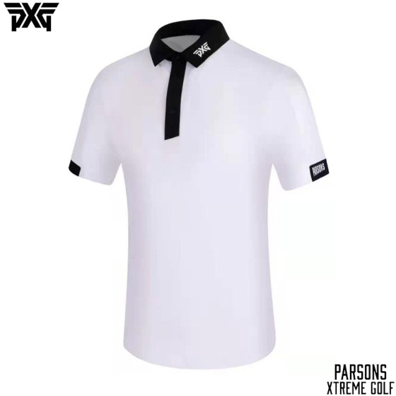 PXG 골프 4종 남성 투톤 기능성 반팔 카라 티셔츠